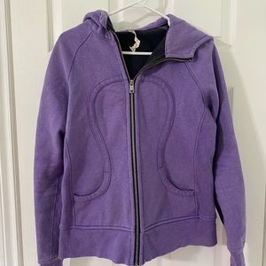 Size 12 Lululemon Scuba Hoodie, purple with a sparkle!